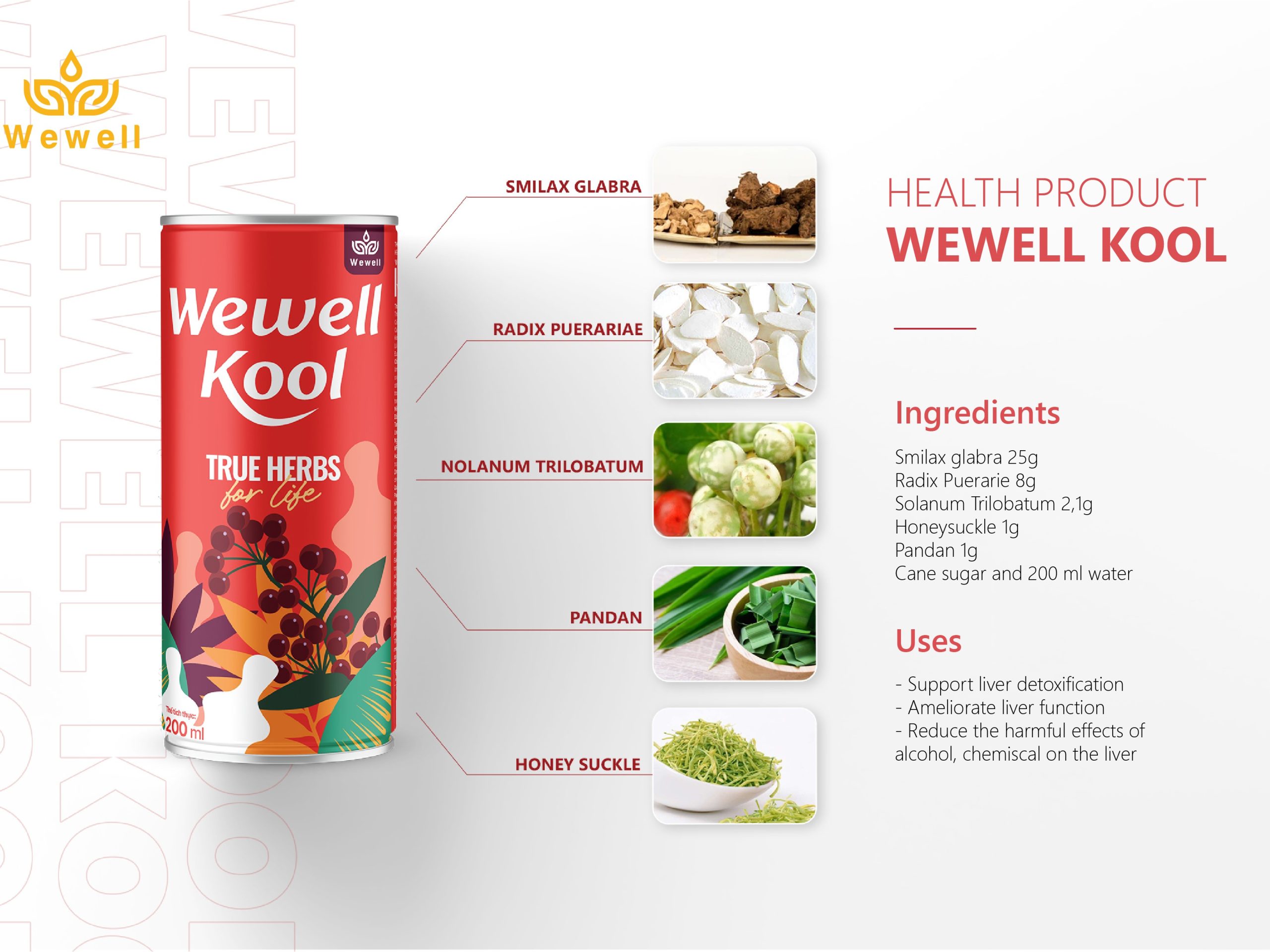 WEWELL KOOL-HỖ TRỢ THANH NHIỆT GIẢI ĐỘC GAN